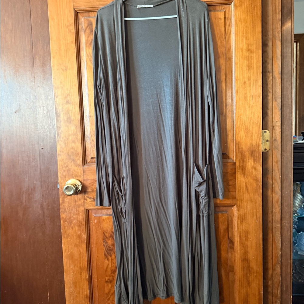 Active USA hunter green Open Cardigan